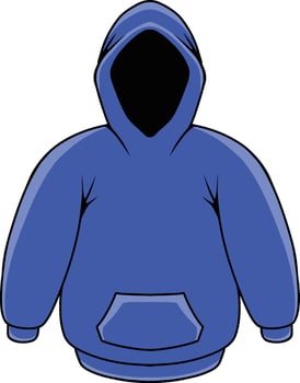 hoodie mock up illustration vector