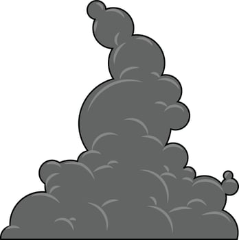 smoke pollution illustration vector