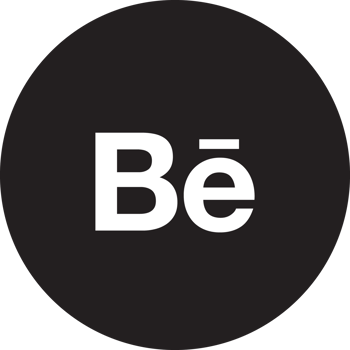 White Behance icon png