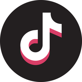 Tiktok icon on transparent background png