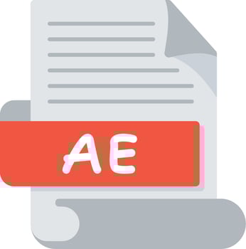 AE Bold Ideas Creative Design Icon vector