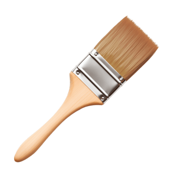Paintbrush or Paint Brush Isolated on Transparent Background png
