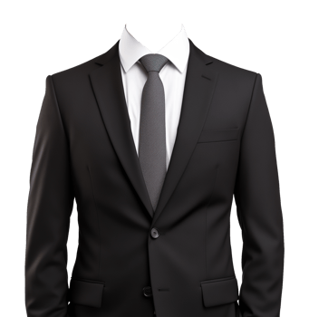 Businessman Attire Mockup Isolated on Transparent Background png
