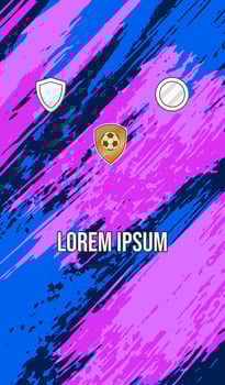 Abstract Jersey Design with Brushstrokes vector