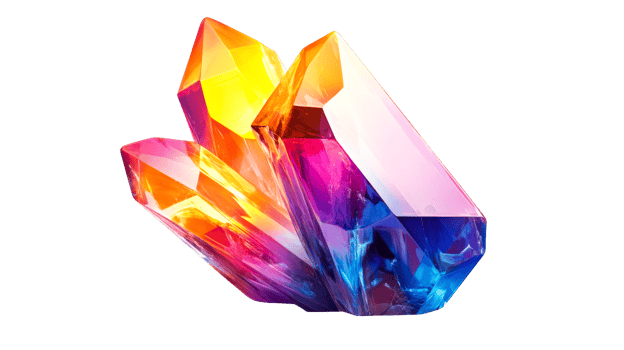 Vibrant crystal cluster showcases beauty png