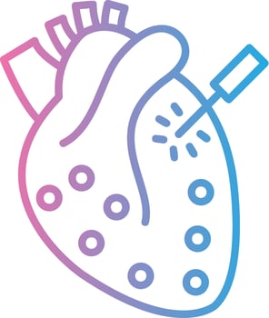 Cardiac Hand Drawn Sketch Symbol vector