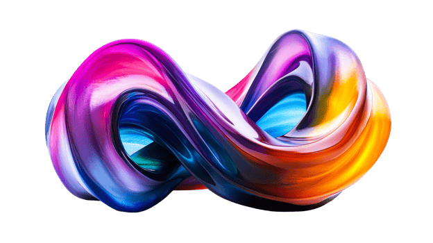 Vivid transparent fluid sculpture png
