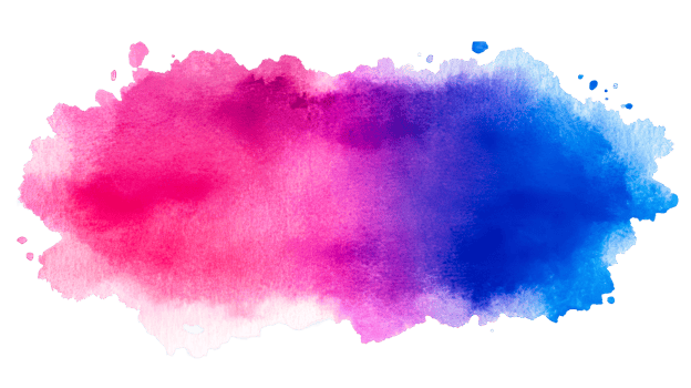 Colorful watercolor splash for creatives png