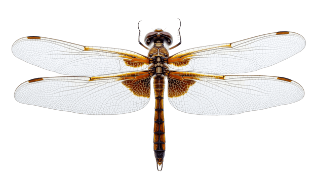 Isolated Dragonfly Specimen, Cut Out Transparent png