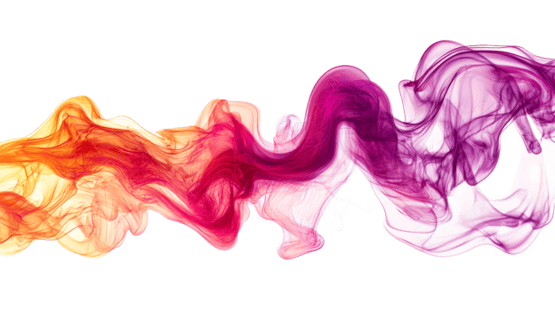 Colorful abstract smoke flowing with grace png