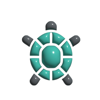 Adorable 3D Turtle Icon Shell-Wearing Reptile, Peaceful Wildlife Creature, and Animated Character png