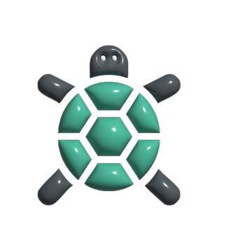 3D Turtle Adorable Green Turtle, Sea Animal, and Nature Mascot Design png