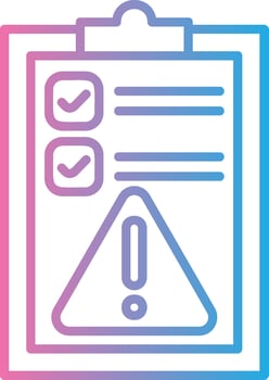 Planning Iconic Line Form vector
