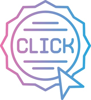 Click Monotone Sketch Design vector