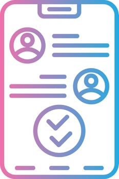 Double Check Shadowed Flat Design vector