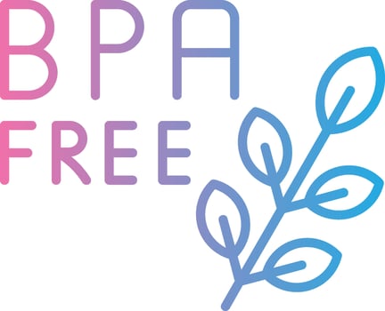 Bpa Free Flat Design Piece vector