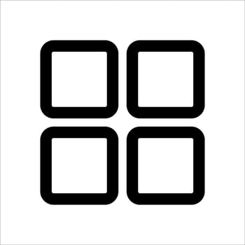 unique Four square icons on a white background vector