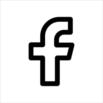 Facebook logo icon vector