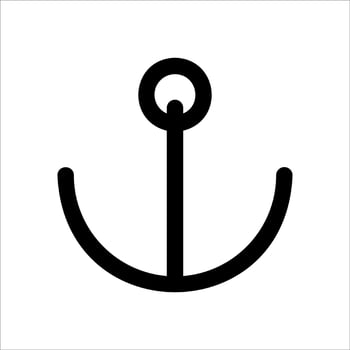 unique An anchor icon on a white background vector