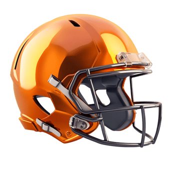 American Football Helmet On Transparent Background png