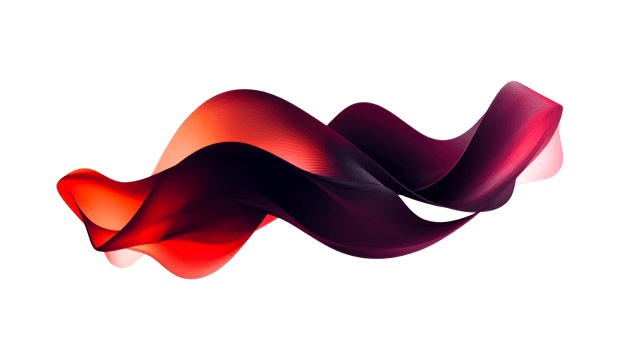 Red purple wave form, cut out transparent png