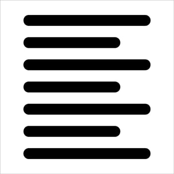 A unique black and white image of a line of text in white background vector