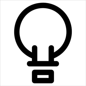 A unique light bulb icon on a white background vector