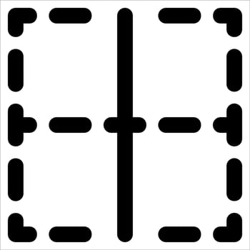 A unique square with four squares in it in white background vector