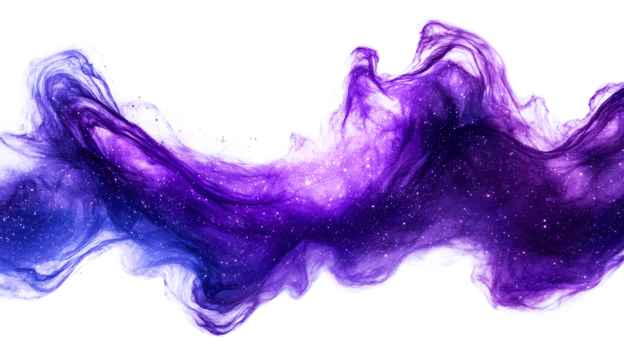 Nebula purple space expanse, cut out transparent png