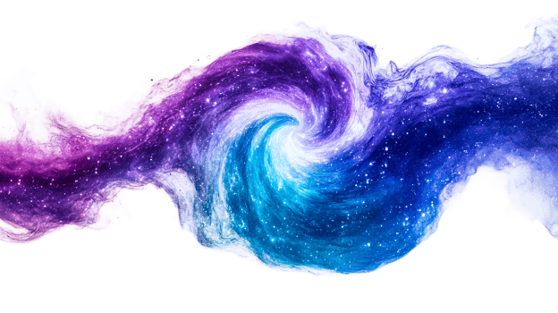Cosmic Swirl Nebula Galaxy, cut out transparent png