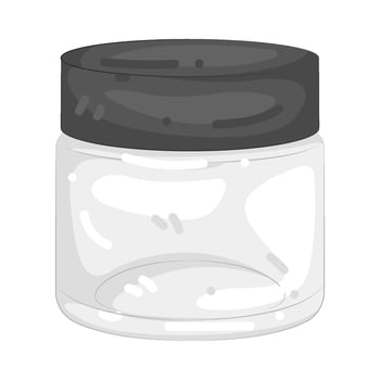 Illustration of Cosmetic Jar vector