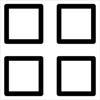 unique Four square icons in white background vector