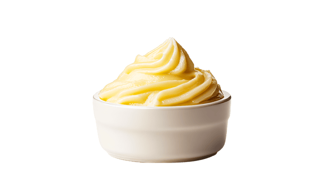 Swirl treat in cup on background, cut out transparent png