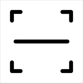 A square with two lines on it vector