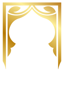 Luxury golden frame in Hindu style. Classic decorative element. Transparent background. png