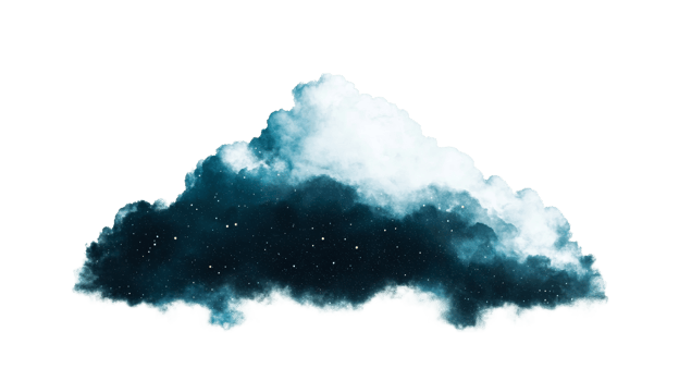 Soft clouds with a dreamy night sky background png