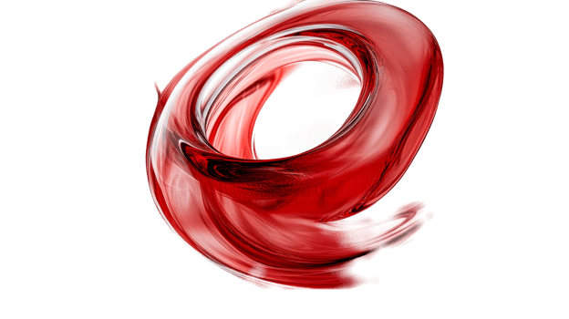 Swirling red shape with a transparent background png