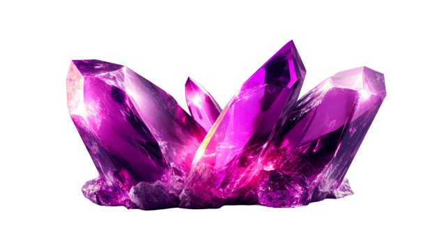 Amethyst Cluster Formation, cut out transparent png