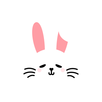 Flat Color Easter Bunny Character Design png