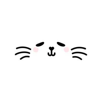 Minimal Bunny Face Line Art Design png