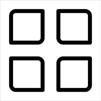 Four square icons on a white background vector