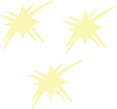 Blaring yellow stars png