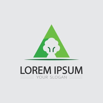 Green Plant Logo Design for Environment and Climate Action Ecology Support Campaign vector