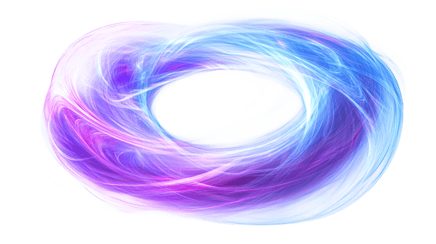 Iridescent Light Swirl, cut out transparent png