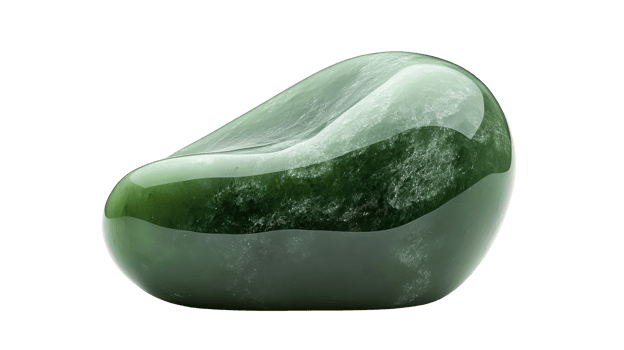 Polished Green Aventurine Crystal Stone, cut out transparent png
