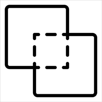 A square with a square in the middle vector