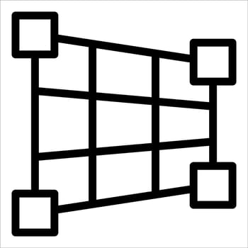 A black and white image of a grid with squares vector