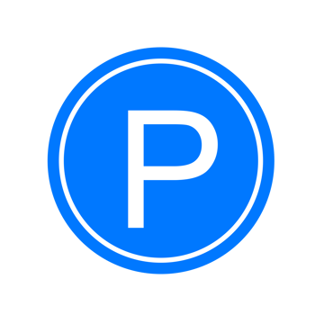blue parking sign png