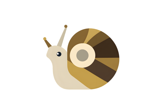 A charming snail with a spiral shell perfect for nature and educational content png
