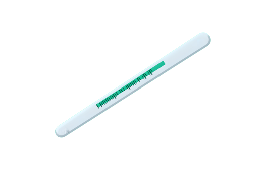 A digital thermometer with a clear green display ideal for health monitoring and medical use png